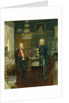Bismarck with Emperor Wilhelm I in a room in the Unter den Linden palace, Berlin by Konrad Siemenroth