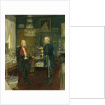 Bismarck with Emperor Wilhelm I in a room in the Unter den Linden palace, Berlin by Konrad Siemenroth