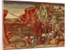 Moses parting the Red Sea, image from the Luther Bible by German School