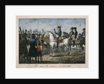 Frederick the Great with the farmers by German School