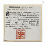 Billeting voucher, 1759 by German School