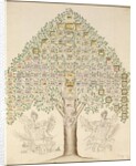 Diagram of the 97 stations of the regiments that made up the Royal Prussian Army, 1756 by German School