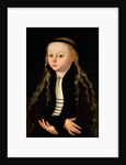 Portrait of a girl, possibly Martin Luther's daughter Magdalena, after Lucas Cranach, Senior, c. 1520 by Anonymous Anonymous