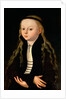 Portrait of a girl, possibly Martin Luther's daughter Magdalena, after Lucas Cranach, Senior, c. 1520 by Anonymous Anonymous