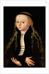 Portrait of a girl, possibly Martin Luther's daughter Magdalena, after Lucas Cranach, Senior, c. 1520 by Anonymous Anonymous