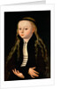 Portrait of a girl, possibly Martin Luther's daughter Magdalena, after Lucas Cranach, Senior, c. 1520 by Anonymous Anonymous