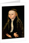 Portrait of a girl, possibly Martin Luther's daughter Magdalena, after Lucas Cranach, Senior, c. 1520 by Anonymous Anonymous