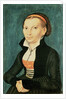 Katharina von Bora, future wife of Martin Luther, 1526 by Lucas the Elder Cranach