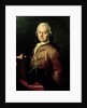 Johann Georg Leopold Mozart, father of Wolfgang Amadeus, 1765 by Peter Anton Lorenzoni