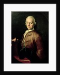 Johann Georg Leopold Mozart, father of Wolfgang Amadeus, 1765 by Peter Anton Lorenzoni