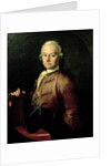 Johann Georg Leopold Mozart, father of Wolfgang Amadeus, 1765 by Peter Anton Lorenzoni