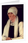 Margarethe Luther, mother of Martin Luther by Lucas the Elder Cranach