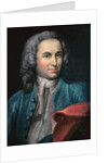 Portrait presumed to be Johann Sebastian Bach, 1717-23 by Johann Ernst Rentsch