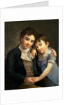 Portrait of Karl Thomas and Franz Xaver, the two sons of Wolfgang Amadeus Mozart, 1798 by Hans Hansen