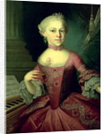 Maria-Anna Mozart, called 'Nannerl', sister of Wolfgang Amadeus Mozart, 1763 by Peter Anton Lorenzoni