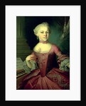 Maria-Anna Mozart, called 'Nannerl', sister of Wolfgang Amadeus Mozart, 1763 by Peter Anton Lorenzoni