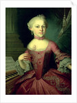 Maria-Anna Mozart, called 'Nannerl', sister of Wolfgang Amadeus Mozart, 1763 by Peter Anton Lorenzoni