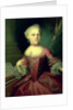 Maria-Anna Mozart, called 'Nannerl', sister of Wolfgang Amadeus Mozart, 1763 by Peter Anton Lorenzoni