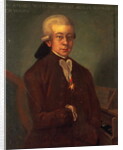 Portrait of Wolfgang Amadeus Mozart wearing the Order of the Golden Spur, 1777 by Austrian School