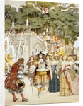 Nicolas Fouquet receiving King Louis XIV at the Chateau de Vaux Le Vicomte, France, 17th August 17 1661 by Maurice Leloir