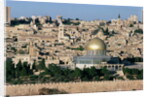 The Dome of the Rock, built AD 692, and the city beyond by Islamic School
