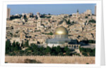 The Dome of the Rock, built AD 692, and the city beyond by Islamic School