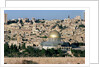 The Dome of the Rock, built AD 692, and the city beyond by Islamic School