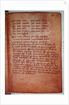 Ms 11.6.32 Charter issued to the clerics of Deer, by King David from 'The Book of Deer' by School Scottish