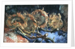 Four sunflowers gone to seed, 1887 by Vincent van Gogh