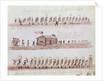 Three sketches depicting events in American history by Lewis Miller