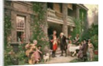 George Washington visiting Bartram's Garden in 1787, painted 1900 by Jean Leon Gerome Ferris