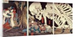 Mitsukini Defying the Skeleton Spectre, c.1845 by Utagawa Kuniyoshi