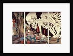 Mitsukini Defying the Skeleton Spectre, c.1845 by Utagawa Kuniyoshi