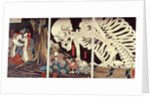Mitsukini Defying the Skeleton Spectre, c.1845 by Utagawa Kuniyoshi