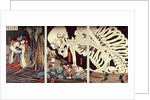 Mitsukini Defying the Skeleton Spectre, c.1845 by Utagawa Kuniyoshi