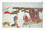 Jo and Uba, the spirits of the pine tree, 19th century by Shunsen