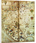 Detail from a Catalan World Map, 1375 by Catalan School