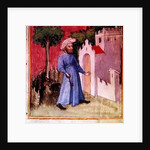 Allegorical illustration showing an Arab unlocking the gate of Knowledge, reputedly written and illuminated by Nicolas Flamel by Anonymous