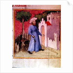 Allegorical illustration showing an Arab unlocking the gate of Knowledge, reputedly written and illuminated by Nicolas Flamel by Anonymous