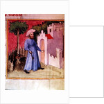 Allegorical illustration showing an Arab unlocking the gate of Knowledge, reputedly written and illuminated by Nicolas Flamel by Anonymous