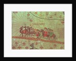 Catalan Atlas, detail showing the family of Marco Polo travelling by camel caravan by Spanish School