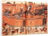 Mongols under the leadership of Hulagu Khan storming and capturing Baghdad in 1258 by Persian School
