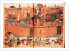 Mongols under the leadership of Hulagu Khan storming and capturing Baghdad in 1258 by Persian School