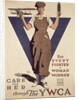 For Every Fighter a Woman Worker, 1st World War YWCA propaganda poster by Adolph Treidler