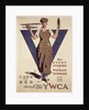 For Every Fighter a Woman Worker, 1st World War YWCA propaganda poster by Adolph Treidler