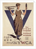 For Every Fighter a Woman Worker, 1st World War YWCA propaganda poster by Adolph Treidler