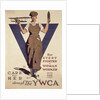 For Every Fighter a Woman Worker, 1st World War YWCA propaganda poster by Adolph Treidler