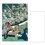 The Earth Spider making magic in the palace of Raiko by Utagawa Kuniyoshi