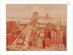 Brooklyn Bridge, c.1883 by R. (after) Schwarz
