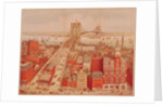 Brooklyn Bridge, c.1883 by R. (after) Schwarz